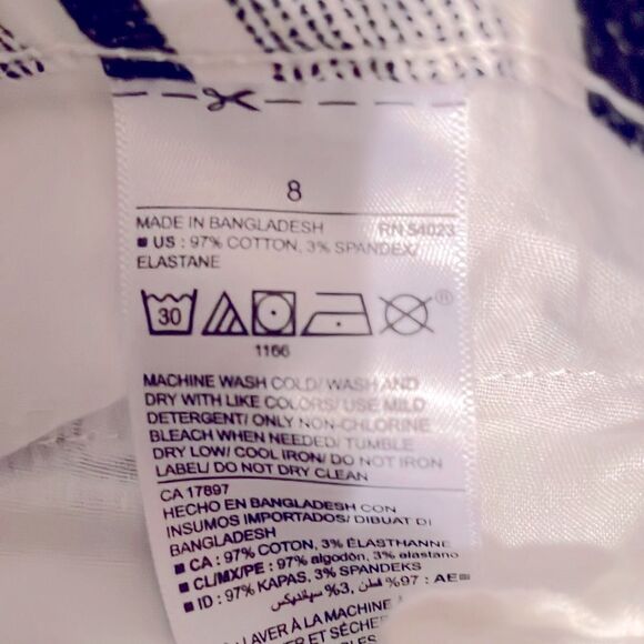 #7 Old Navy Blue And Grey Striped Shorts - Picture 4 of 4